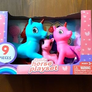 Horse Playset 9 pieces